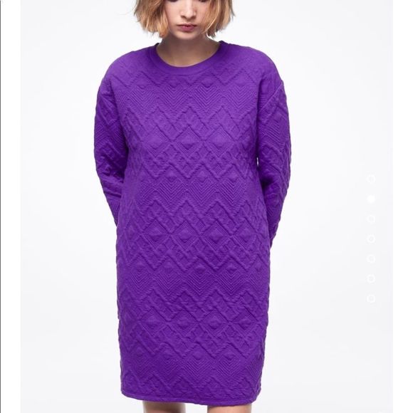 ZARA QUILTED MINI DRESS - Picture 2 of 7